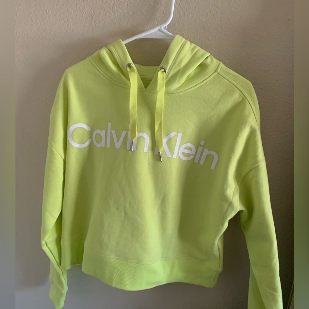NEW Lime Calvin Klein Performance Hoodie M
